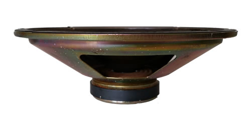 typical cone driver speaker side view