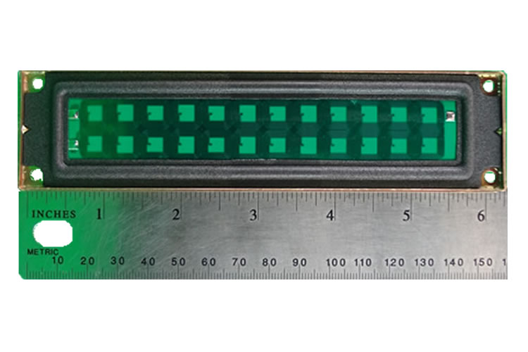 fps model 0212M front view with ruler