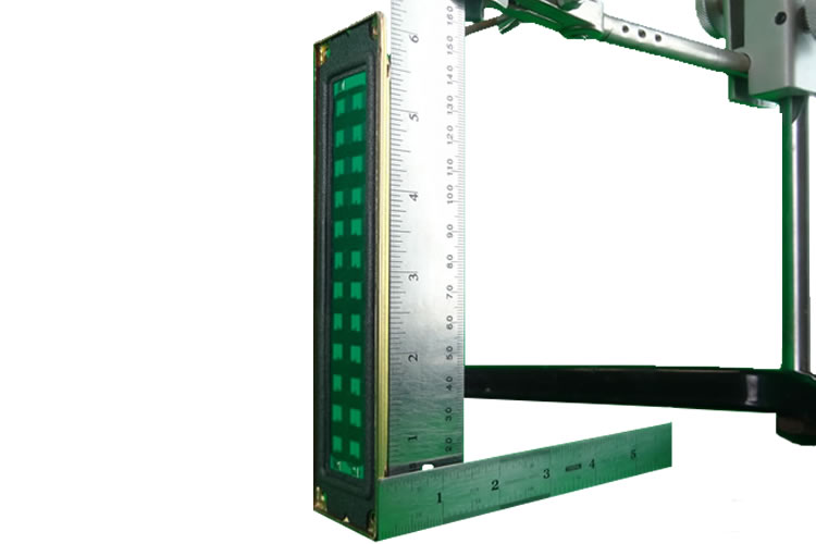 fps model 0212M perspective view with ruler